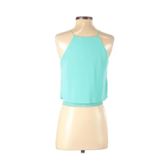 Zara Sleeveless Blouse in Aqua | Size Small - Picture 3 of 8